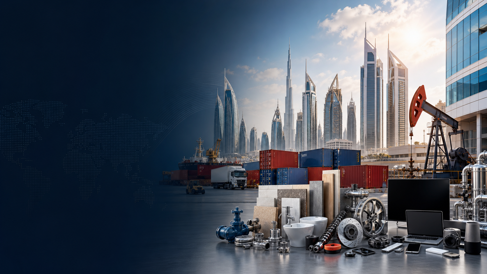 Dubai trading and logistics business scene